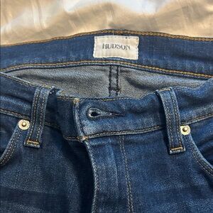 Hudson Jeans Women's Dark Blue Cropped Ankle Denim